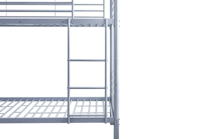 STAPELBED SAMMY SPLITSBAAR METAAL GRIJS - Wow Home Grijs 90x200