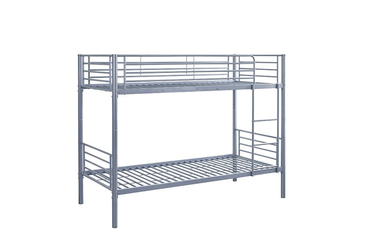 STAPELBED SAMMY SPLITSBAAR METAAL GRIJS - Wow Home Grijs 90x200