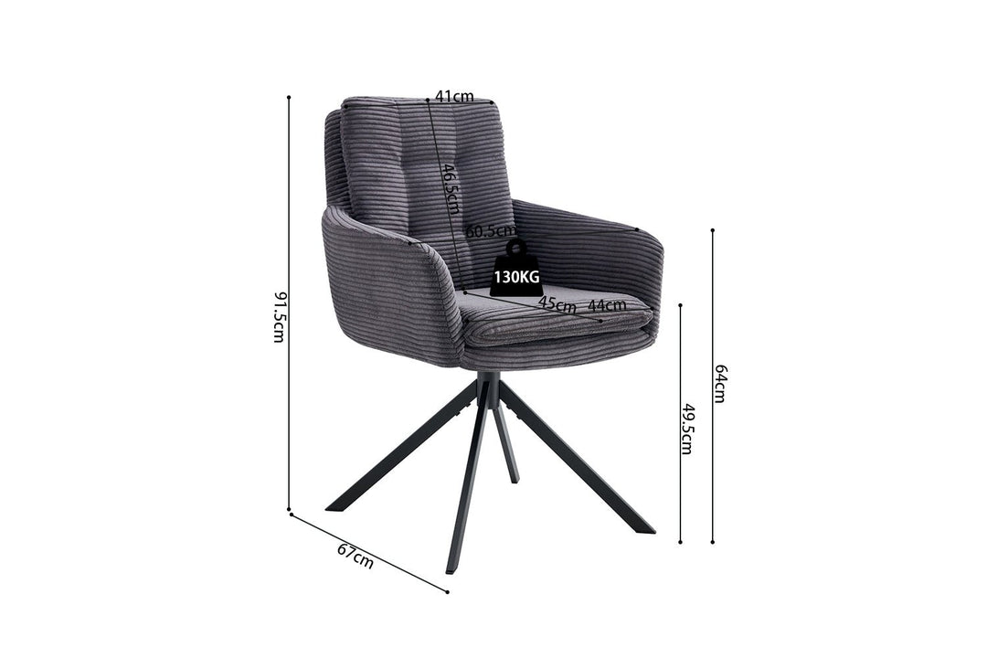 STOEL LUNA - Wow Home Grijs