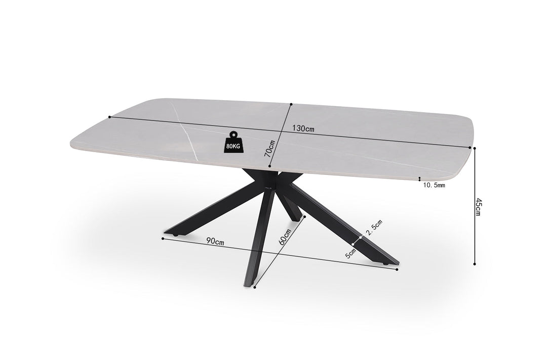 SALONTAFEL APOLLO - Wow Home Grijs 130x70