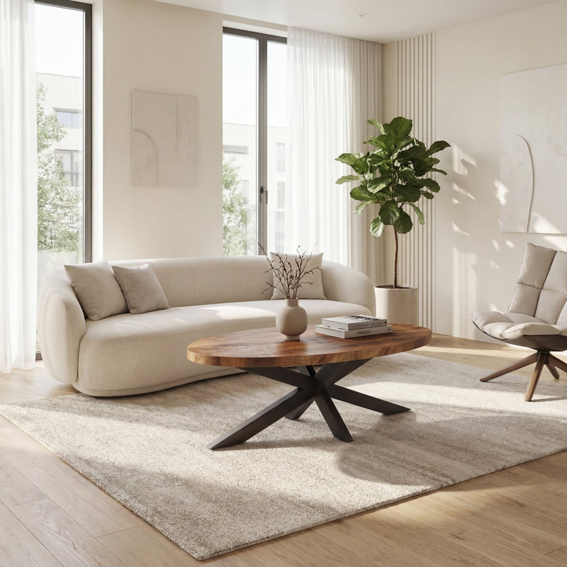 SALONTAFEL MADEIRA - Wow Home Lichtbruin 130x70