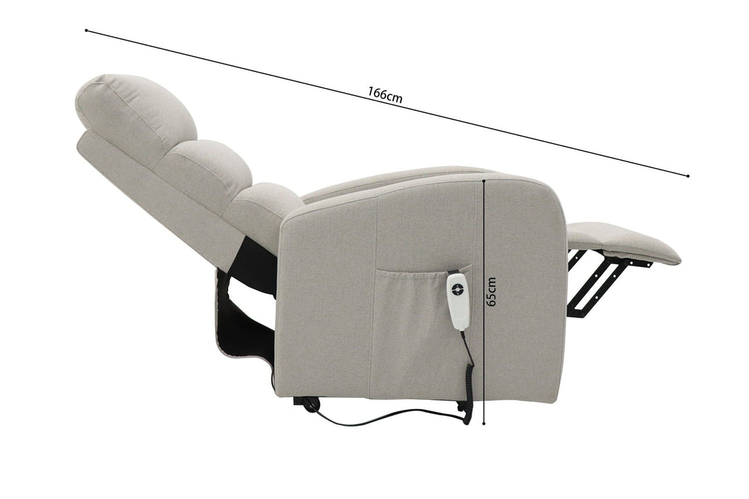 Elektrische relax stoel - Wow Home lichtgrijs