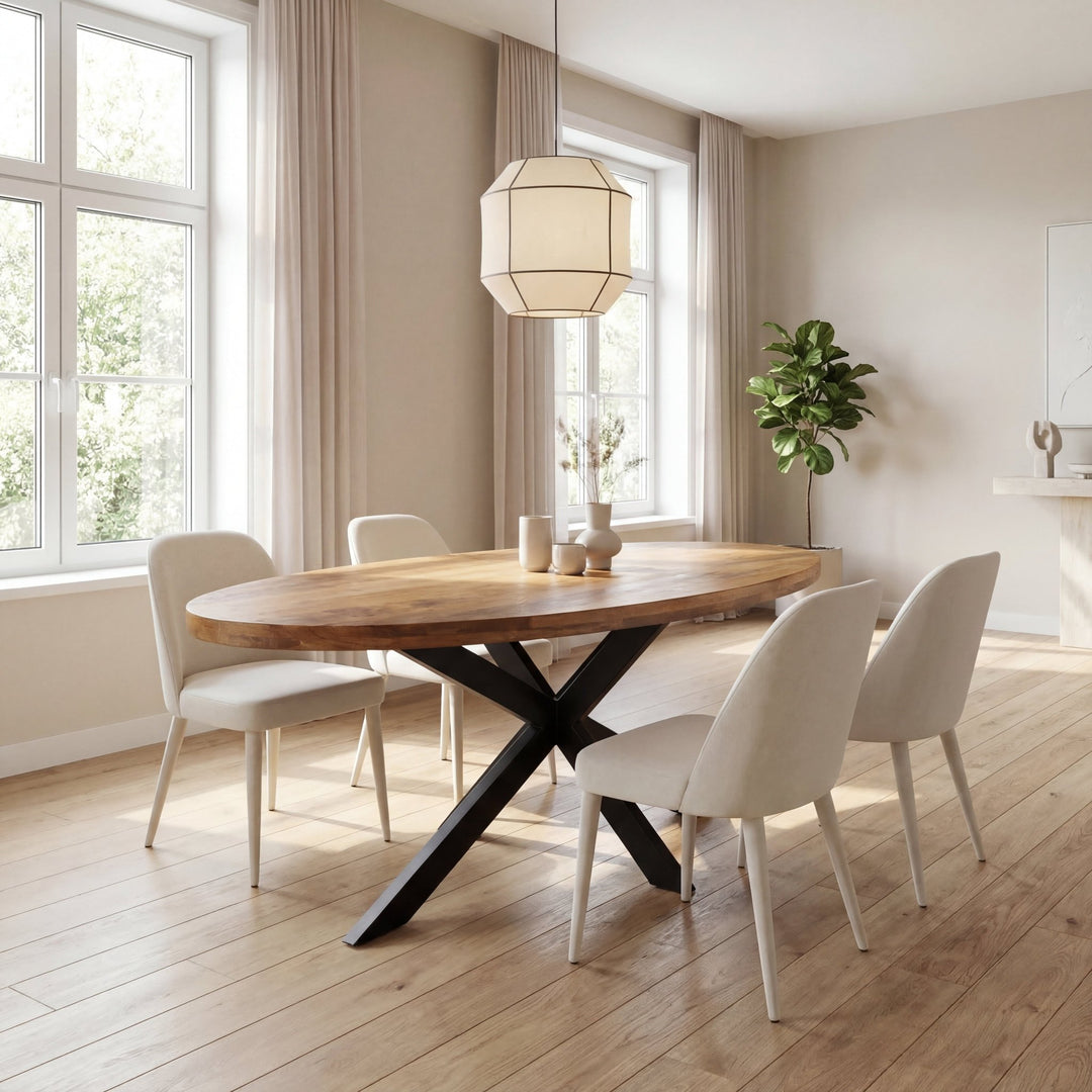 EETTAFEL ALEXIA - Wow Home Mango 200x100cm