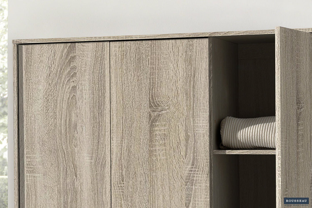 KLEDINGKAST RAY 3 DEUREN - Wow Home sonoma 117.5x180 cm