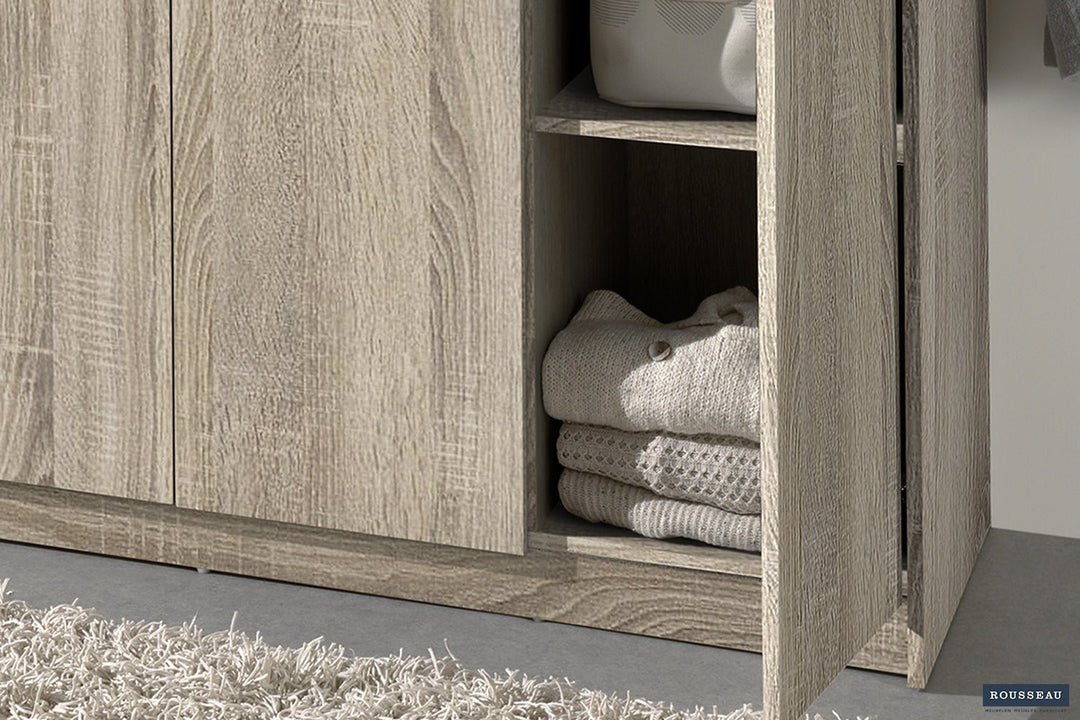 KLEDINGKAST RAY 3 DEUREN - Wow Home sonoma 117.5x180 cm