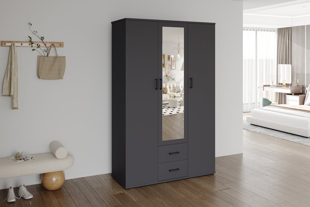 KLEDINGKAST MARC DONKERGRIJS - Wow Home sonoma 80x185 cm