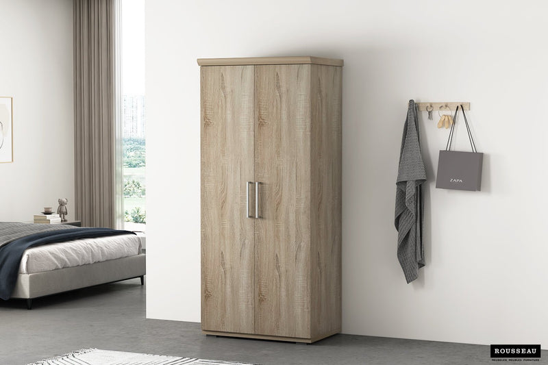 KLEDINGKAST MIKE 2 - 4 DEUREN SONOMA - Wow Home sonoma 80x183 cm