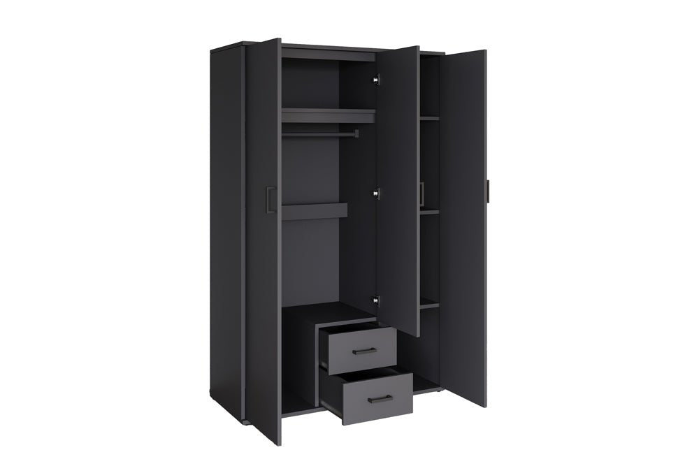 KLEDINGKAST MARC DONKERGRIJS - Wow Home sonoma 80x185 cm