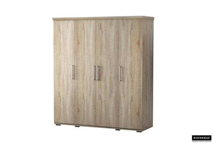 KLEDINGKAST MIKE 2 - 4 DEUREN SONOMA - Wow Home sonoma 160x183 cm