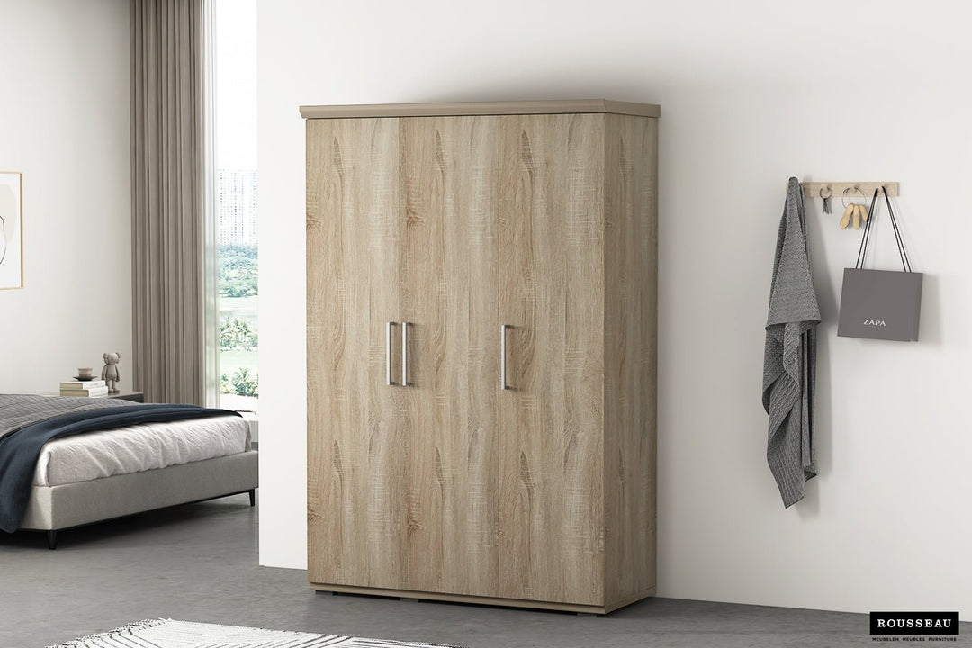 KLEDINGKAST MIKE 2 - 4 DEUREN SONOMA - Wow Home sonoma 120x183 cm