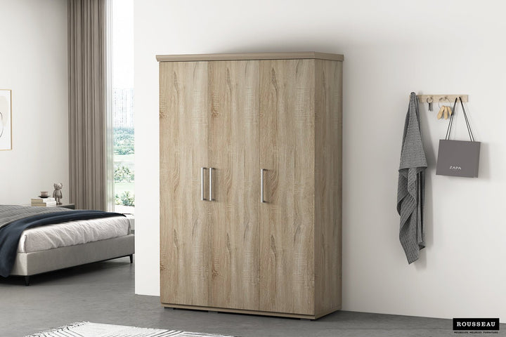 KLEDINGKAST MIKE 2 - 4 DEUREN SONOMA - Wow Home sonoma 120x183 cm