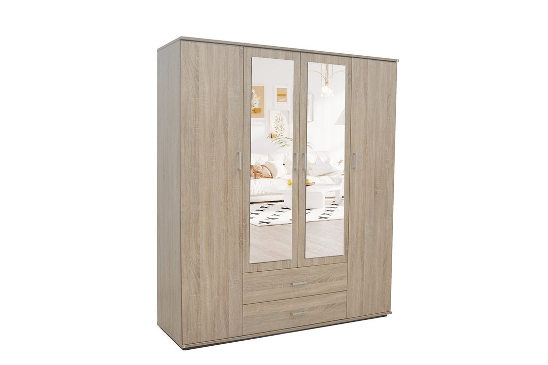 KLEDINGKAST MARC DONKERGRIJS - Wow Home sonoma 160x185 cm