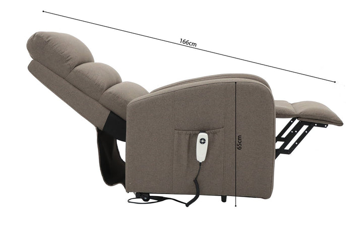 Elektrische relax stoel - Wow Home Taupe