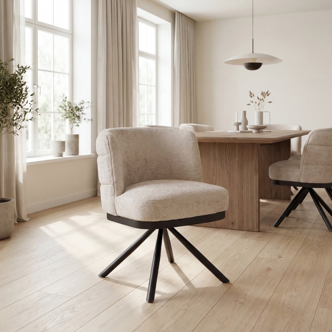 CORFU STOEL - Wow Home Taupe zwart