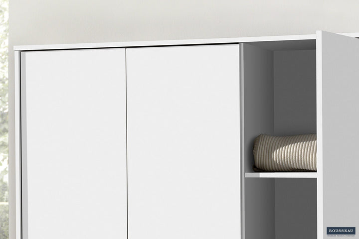 KLEDINGKAST RAY 3 DEUREN - Wow Home Wit 117.5x180 cm