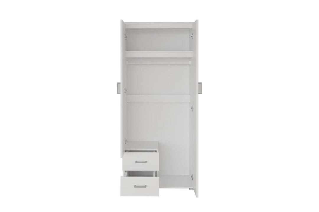 KLEDINGKAST MARC DONKERGRIJS - Wow Home Wit 80x185 cm
