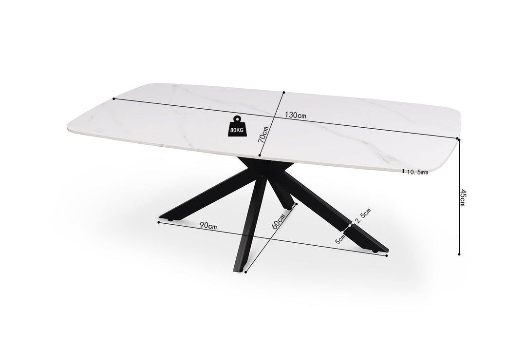 SALONTAFEL APOLLO - Wow Home Wit 130x70