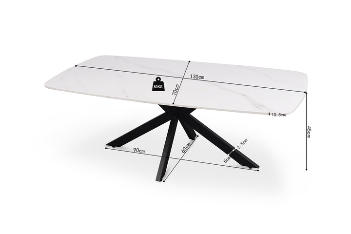 SALONTAFEL APOLLO - Wow Home Wit 130x70