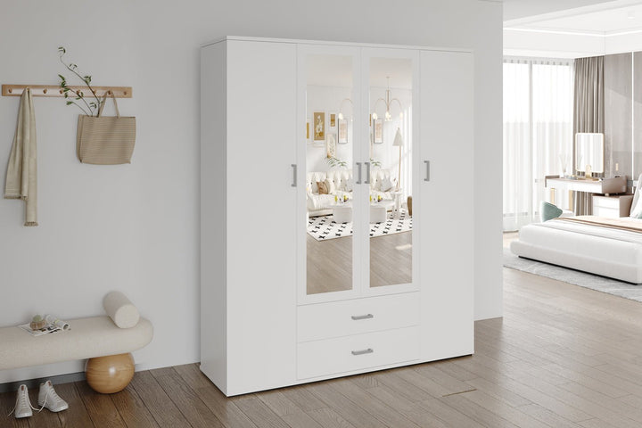 KLEDINGKAST MARC DONKERGRIJS - Wow Home Wit 160x185 cm