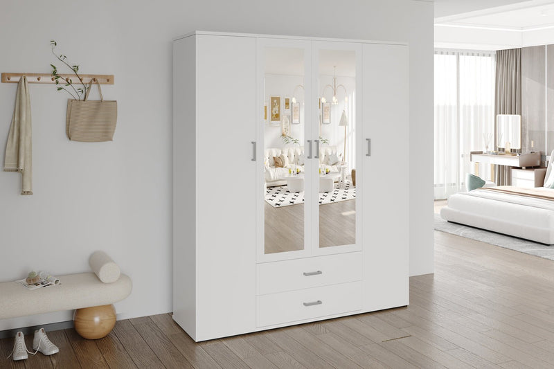 KLEDINGKAST MARC DONKERGRIJS - Wow Home Wit 160x185 cm