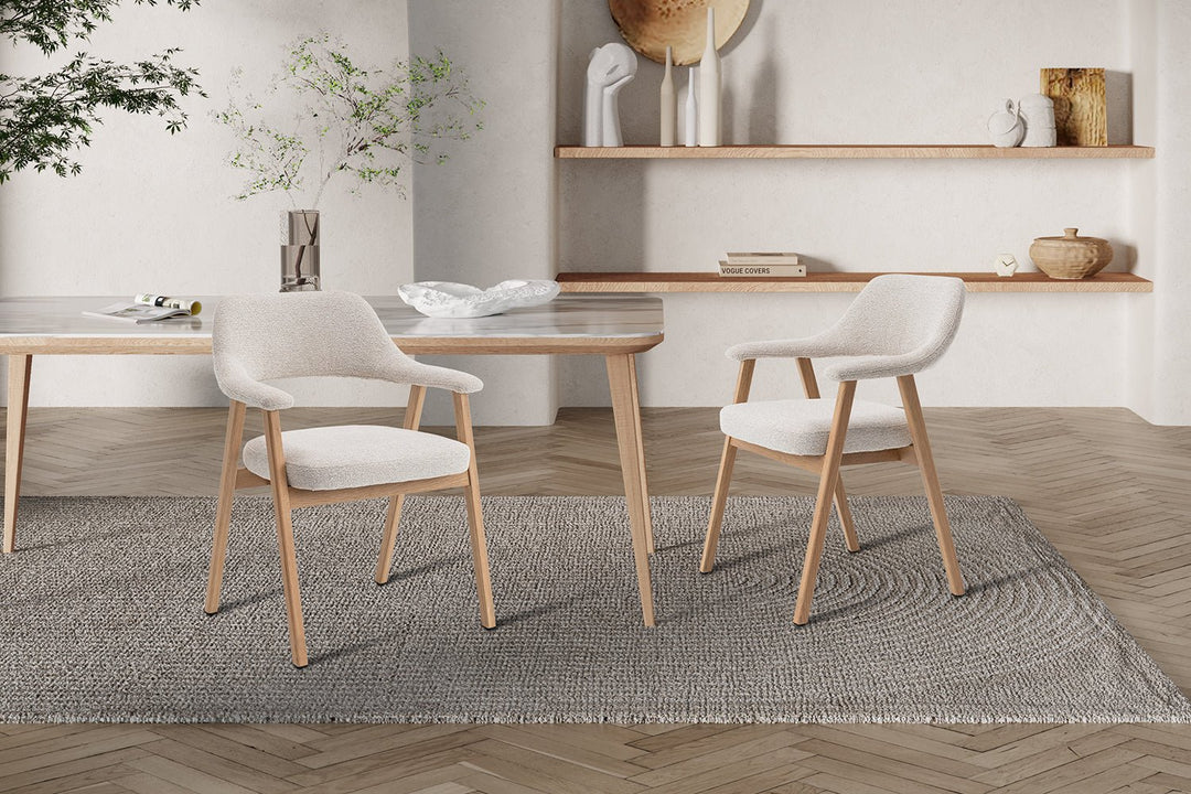 STOEL CORALIE - Wow Home Wit bruin