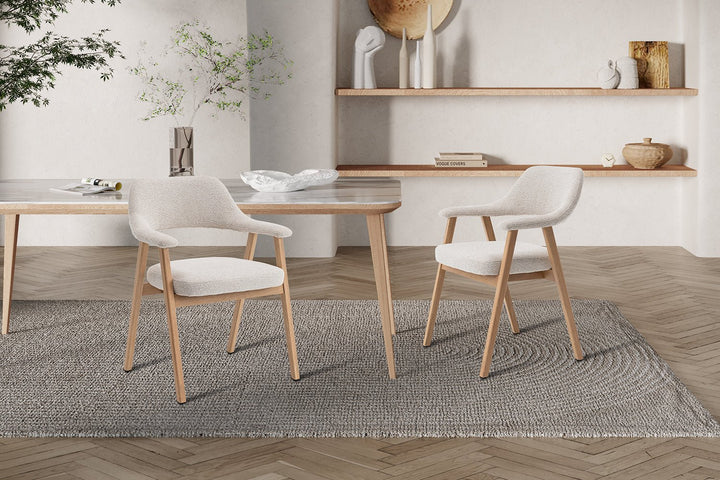 STOEL CORALIE - Wow Home Wit bruin