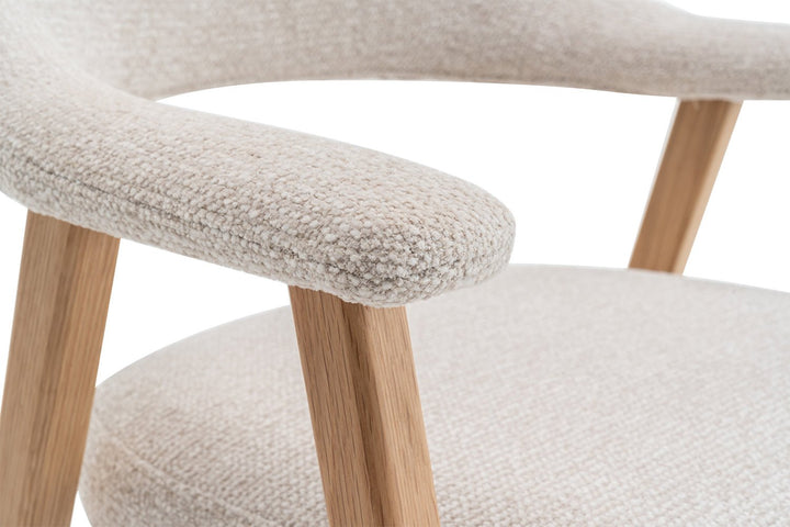 STOEL CORALIE - Wow Home Wit bruin