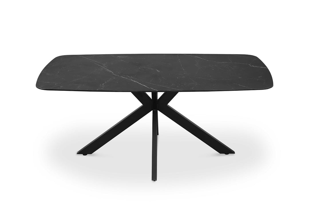 EETTAFEL APOLLO - Wow Home Zwart 180X90X76