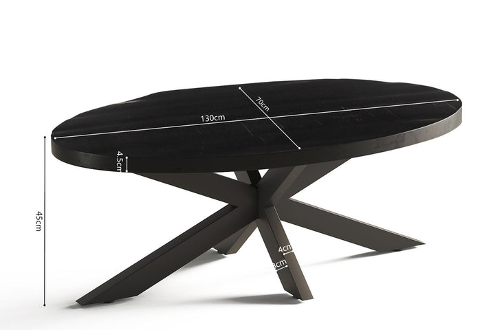 SALONTAFEL MADEIRA - Wow Home Zwart 130x70