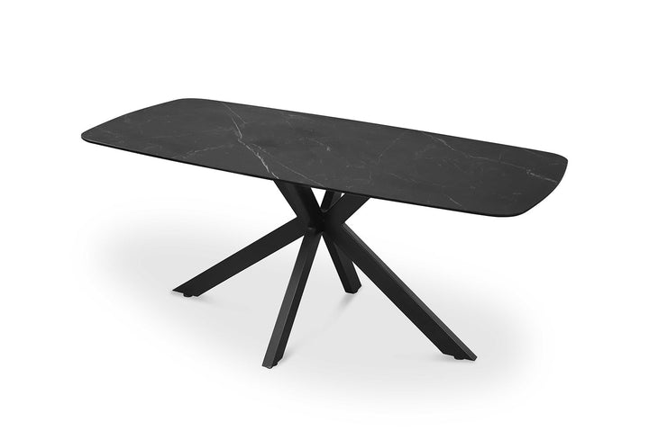 EETTAFEL APOLLO - Wow Home Zwart 180X90X76