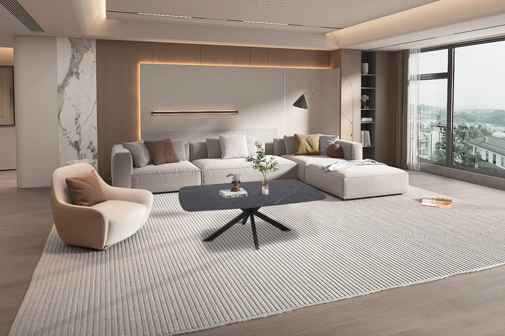 SALONTAFEL APOLLO - Wow Home Zwart 130x70